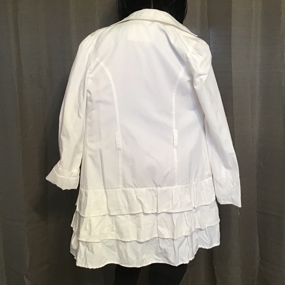 White Ruffled Jacket - Picture 2 of 2